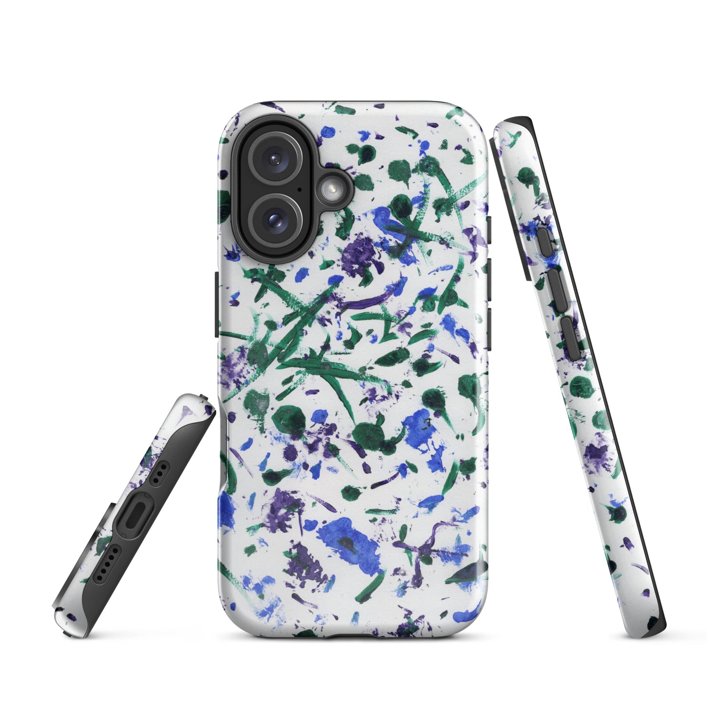 Floral Printed Tough Phone Case for iPhone